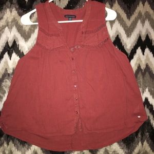 Burnt orange American Eagle tank top